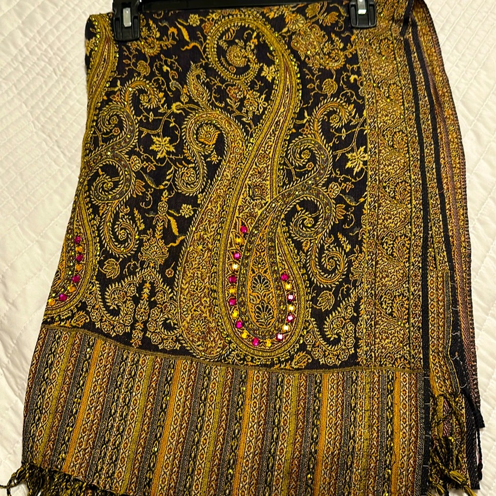 Gorgeous embellished pashmina like wrap